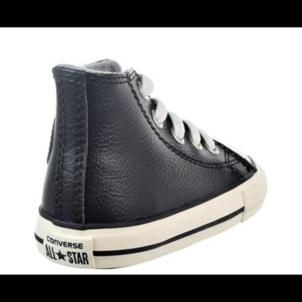 Converse Chuck Taylor All Star Hi Toddler's Shoes Black/Egret/Egret 754401c - Picture 2 of 16